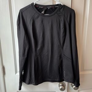 Spyder Women’s Black XL Crewneck Base Layer Active Long Sleeve Shirt